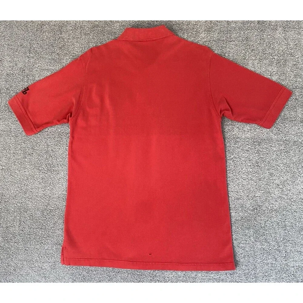 Vtg NFL Tampa Bay Buccaneers Men's Polo Shirt Short Sleeve Red Black Size Medium